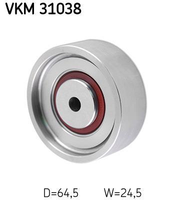 Polea inversión/guía, correa auxiliar servicios SKF ref. VKM 31038